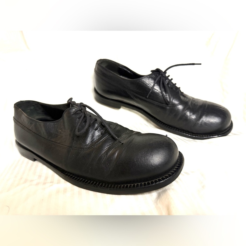 Miu Miu By Prada Men’s Black Oxford Leather Shoes Sz 10.5-11